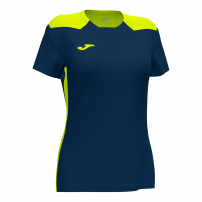 Волейбольная футболка женская Joma CHAMPION VI Темно-синий/Светло-желтый